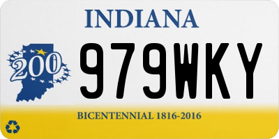 IN license plate 979WKY