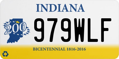 IN license plate 979WLF