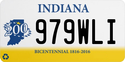 IN license plate 979WLI