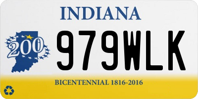 IN license plate 979WLK