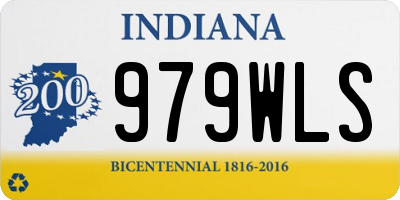 IN license plate 979WLS