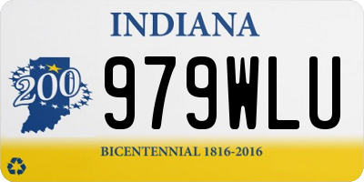IN license plate 979WLU