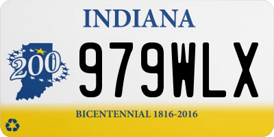 IN license plate 979WLX