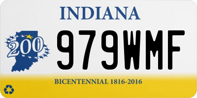 IN license plate 979WMF