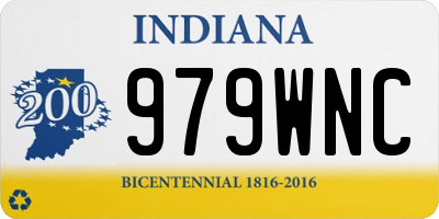 IN license plate 979WNC