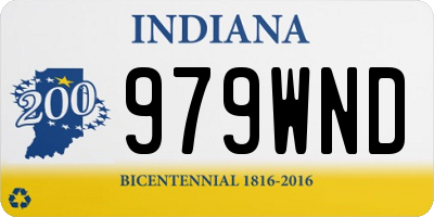 IN license plate 979WND