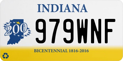 IN license plate 979WNF