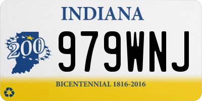 IN license plate 979WNJ