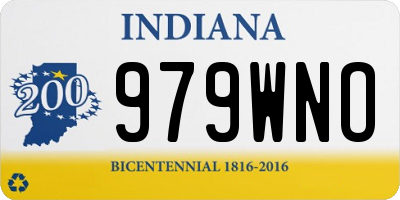 IN license plate 979WNO