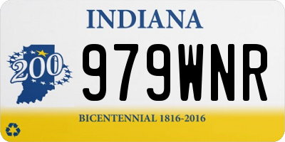 IN license plate 979WNR