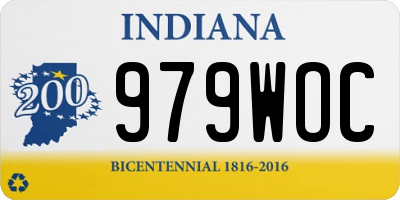 IN license plate 979WOC