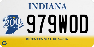 IN license plate 979WOD