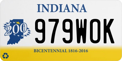 IN license plate 979WOK