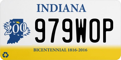 IN license plate 979WOP