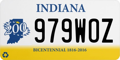 IN license plate 979WOZ