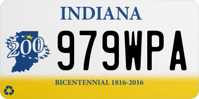 IN license plate 979WPA