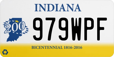 IN license plate 979WPF