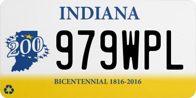 IN license plate 979WPL