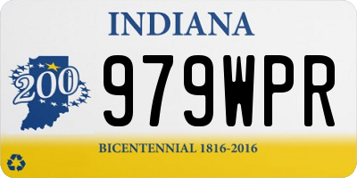 IN license plate 979WPR