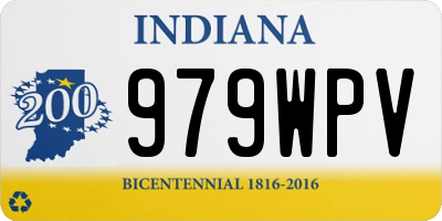 IN license plate 979WPV