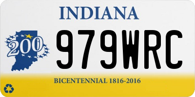 IN license plate 979WRC