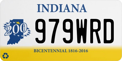 IN license plate 979WRD