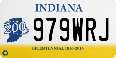 IN license plate 979WRJ