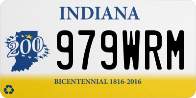 IN license plate 979WRM
