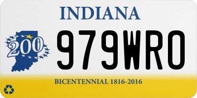 IN license plate 979WRO