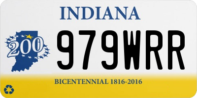 IN license plate 979WRR