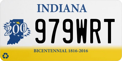 IN license plate 979WRT