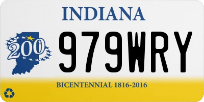 IN license plate 979WRY