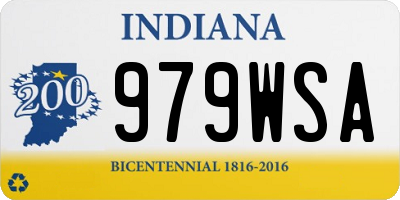 IN license plate 979WSA