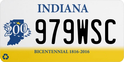 IN license plate 979WSC
