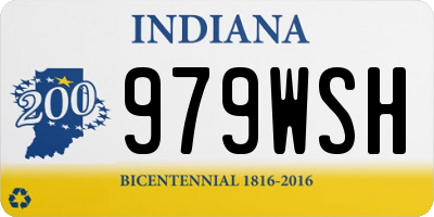 IN license plate 979WSH