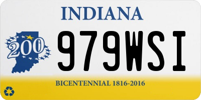 IN license plate 979WSI