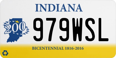 IN license plate 979WSL
