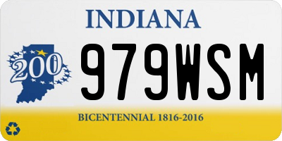 IN license plate 979WSM