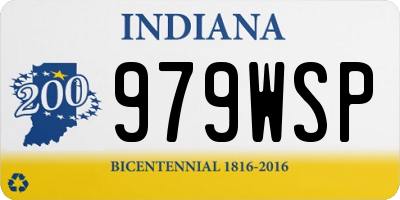 IN license plate 979WSP