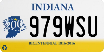 IN license plate 979WSU