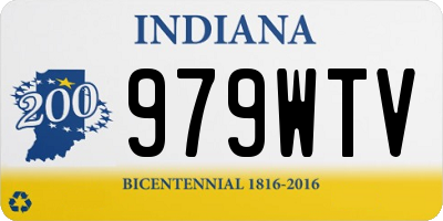 IN license plate 979WTV