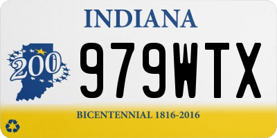 IN license plate 979WTX