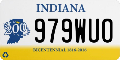 IN license plate 979WUO