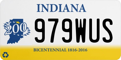 IN license plate 979WUS