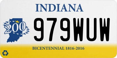 IN license plate 979WUW