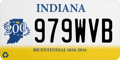 IN license plate 979WVB