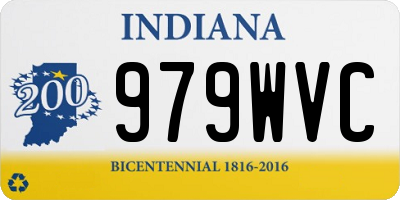 IN license plate 979WVC