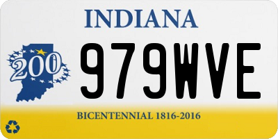 IN license plate 979WVE