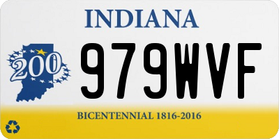 IN license plate 979WVF