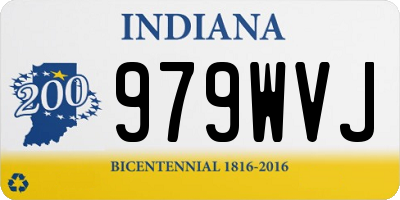 IN license plate 979WVJ